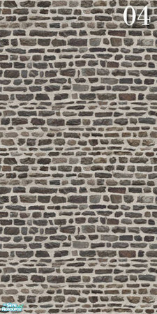 Sims 2 — Brick Set17 - Wall04 by ayyuff — cost:2
