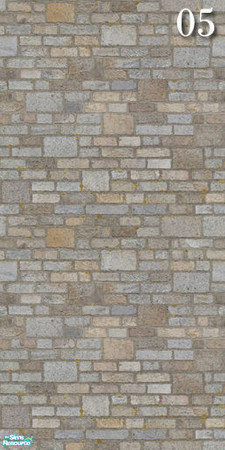 Sims 2 — Brick Set17 - Wall05 by ayyuff — 