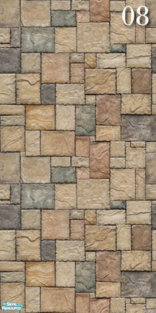 Sims 2 — Brick Set17 - Wall08 by ayyuff — cost:2