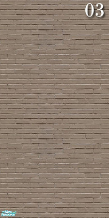 Sims 2 — Brick Set18 - Wall03 by ayyuff — Cost:2