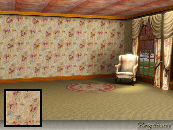 Sims 3 — BR11 Floral 2 by Brighten11 — Floral 2 - Brighten11 A new floral pattern from Brighten11. Works nicely with
