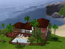 Sims 3 — House on the mountain by nau00eeko — A big house tropical with a wonderful view.She has a pool , a kitchen