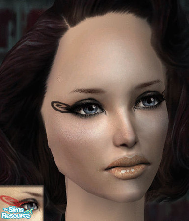 Sims 2 — Fairytale Eyeliner - Red by Cleotopia — 