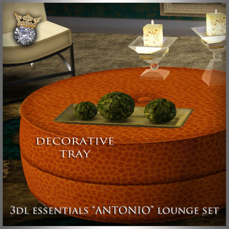 Sims 3 — 3DL Imperio Sim Antonio Lounge Tray by eddielle — 3DL Imperio Sim Antonio lounge tray.
