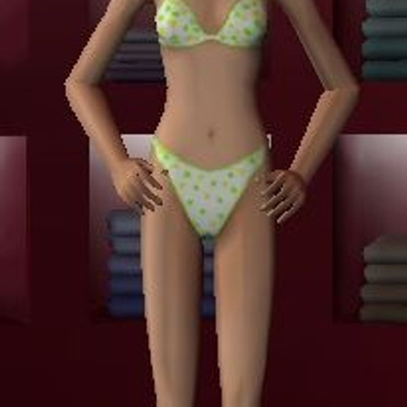 Sims 2 — Dazzle Teen Swimsuit  - Lime by Zebra3 — A Teen dazzle Swim Suit in the shade of a lime green
