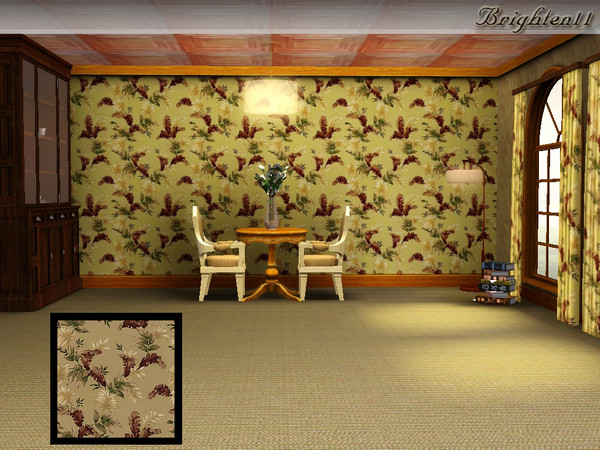 Sims 3 — BR11 Acanthus Leaves by Brighten11 — Acanthus Leaves - A new floral pattern from Brighten11. Works nicely with