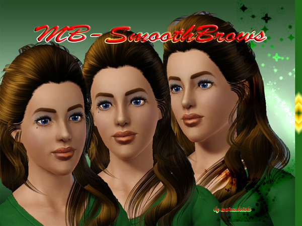 Sims 3 — MB-SmoothBrows by matomibotaki — New brows by matomibotaki.