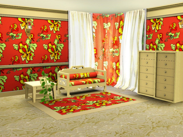 Sims 3 — marcorse_cock-a-doodle pattern by marcorse — Okay . . so there isn't a rooster in the pattern . . not really . .