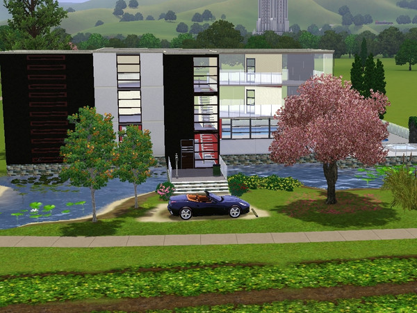 Sims 3 — Texas ModernHaus by rionvnoir — a modern urban house for your sims. :)