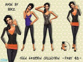 Sims 2 — Teen Fashion Collection - part 43 - by BBKZ — Based on outfits created by real designers. Available as