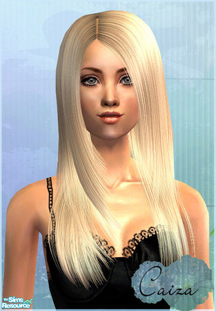 Sims 2 — Precision hair - Blond2 by Caiza — Retexture of Raonjena hair 100. I have not made the model in picture.