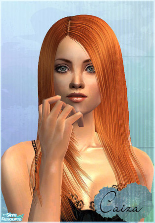 Sims 2 — Precision hair - Red1 by Caiza — Retexture of Raonjena hair 100. I have not made the model in picture.