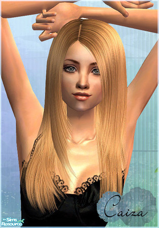 Sims 2 — Precision hair - Blond3 by Caiza — Retexture of Raonjena hair 100. I have not made the model in picture.