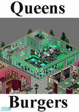 Sims 1 — Queens Burgers Downtown Lot by MasterCrimson_19 — This Lot 26 is my first ever Downtown lot (or any expansion