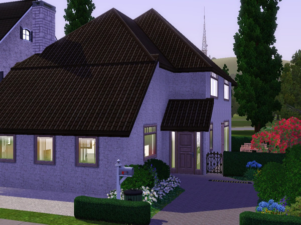 Sims 3 — Brooks by dorienski — Cosy town house with kitchen and dining area, living room, storage room, 2 bedrooms, 1