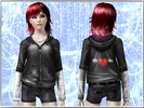Sims 3 — Teen Classic Heart Hoodie  by Vionai — A heart hoodie for teenage girls! Information: Categories: Everday,