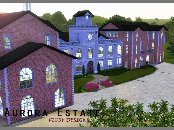 Sims 3 — Aurora Estate by Vic3y — This is the mother of all houses! Set on a 60x60 lot, this exquisite piece of
