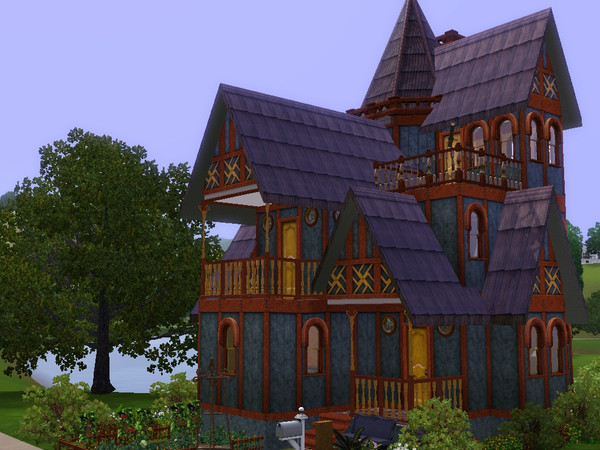 Sims 3 — A dollhouse - a bit steampunky maybe by nevercrywoman2 — When ole Capt'n Mc Cooley retired, he build a house on