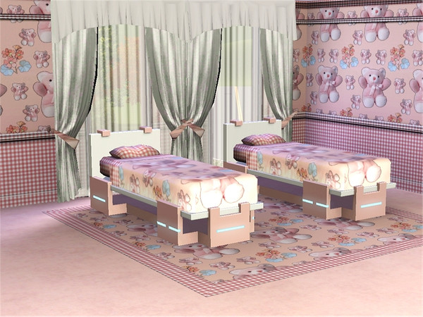 Sims 3 — marcorse_my bear pattern by marcorse — Another bear pattern for a little girl - sweet pink and white bears and