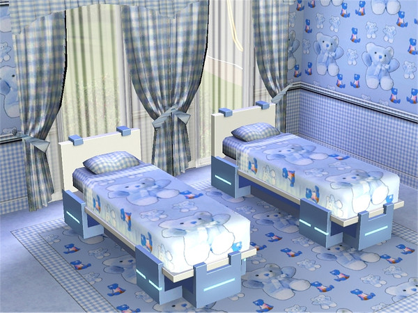 Sims 3 — marcorse_my bear blu pattern by marcorse —  . . and a blue bear for boys! This design features two teddybears in