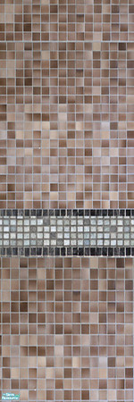 Sims 2 — Brown and black bathroom set - Mosaic Brown Tiles by selina012 — Part of my Brown and white bathroom set Feel