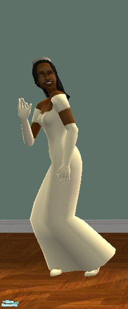 Sims 2 — Formal shades Of white - 5f6bc154 Gsafpaleyellow by gil_shalos — Formal gown in palest yellow