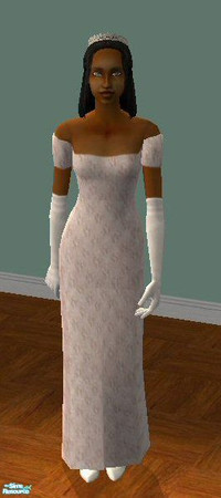 Sims 2 — Textured Formal - 5f77eab6 Gsafpinkjaquard by gil_shalos — Formal Gown in pink jaquard