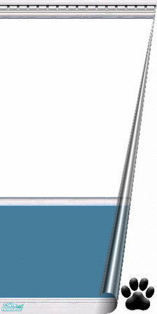 Sims 2 — Dolphin Cove - Dolphins Bathroom - White & Lt Blue 2 Wall by MinnieMinPin — 