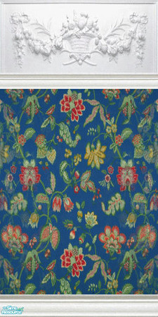 Sims 2 — FrenchBlueProv by mmbunny — FrenchBlue Provincial wall