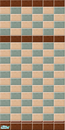 Sims 2 — Just Coffee - bathroom wall by perelinka — Tiled bathroom wall.