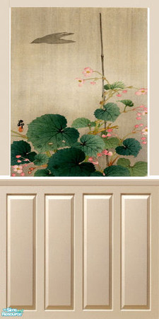 Sims 2 — Japanese Bird in flight  by mmbunny — Bird soars over natural scene