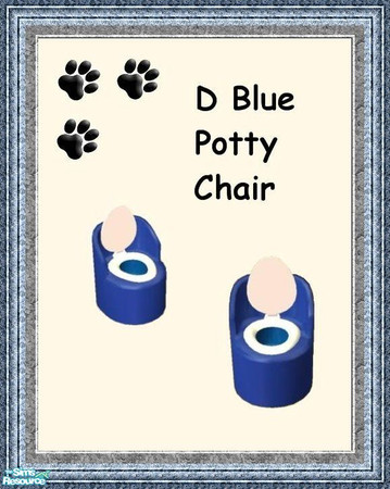 Sims 2 — Dolphin Cove  - Ocean Swirl Nursery - D Blue Potty Chair by MinnieMinPin — 
