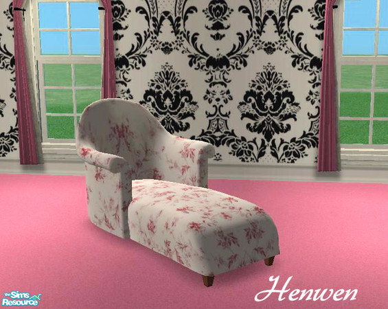 Sims 2 — Chaise French Boudoir by Henwen — 