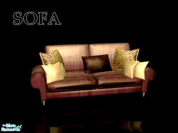 Sims 2 — Set Cuirepo  velvet recolor - sofa by kibanahnah — Recolor of Huabanzhu set \"Living 04\". The meshes