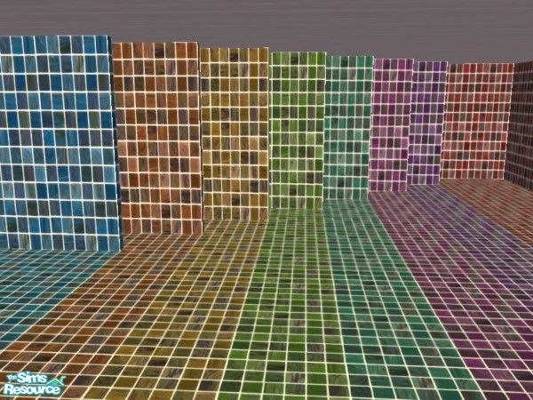 Sims 2 — Very Tiled bathroom set by tamlfra — I have matching tile floors, walls, and a recolor of the expensive shower,