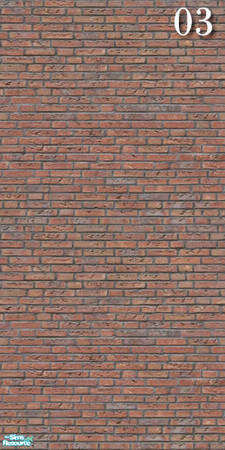 Sims 2 — Brick Set19 - Wall03 by ayyuff — Cost:2