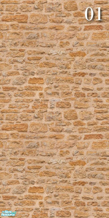Sims 2 — Brick Set20 - Wall01 by ayyuff — Cost:2