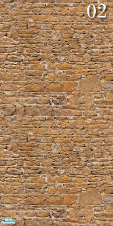 Sims 2 — Brick Set20 - Wall02 by ayyuff — Cost:2