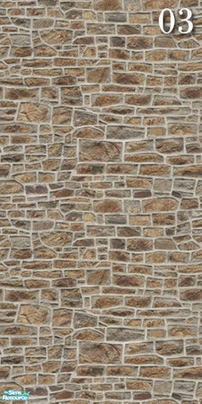Sims 2 — Brick Set20 - Wall03 by ayyuff — Cost:2