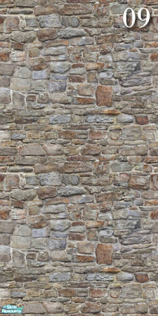 Sims 2 — Brick Set20 - Wall09 by ayyuff — Cost:2