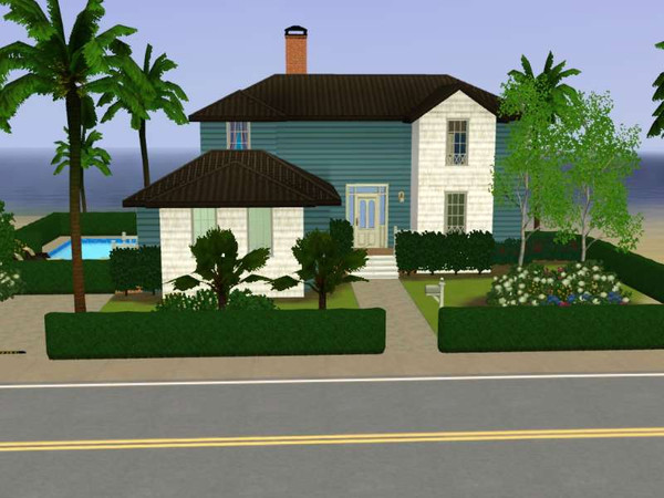 Sims 3 — Clush  by VenomousSnake — Vacation home. Beach house. 4 bathroom, 3 bedroom