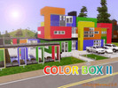 Sims 3 — Color Box II by schizophrenic14 — Do you like colors yet still love the elegance of black? This Lot offers the