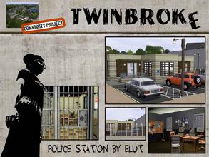 Sims 3 — Twinbroke Police Station by Elut — Twinbroke Collection. Who says that crime does not pay. Welll here it do not
