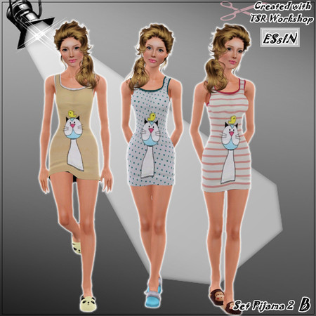 Sims 3 — Esin Pijama Set2 B by ESsiN — 