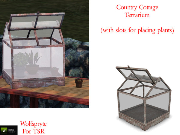 Sims 3 — Country Cottage Terrarium by wolfspryte — part of the Country Cottage Outdoor Collection