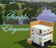 Sims 3 — Simple Elegance by kerpella2 — This concise home was built with light and space in mind. 2 bedrooms, 1 bathroom