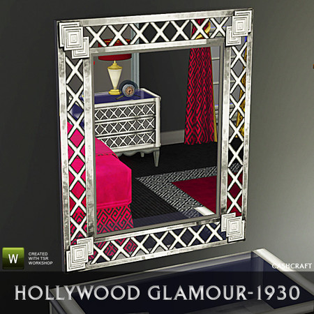 Sims 3 — Hollywood Decorative Wall Mirror by Cashcraft — A decorative wall mirror created by Cashcraft for TSR.