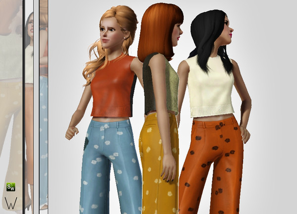 Sims 3 — Work Chic - Wool Top by winnie017 — This is the wool top of the Work Chic Set. It has two colour channels, one