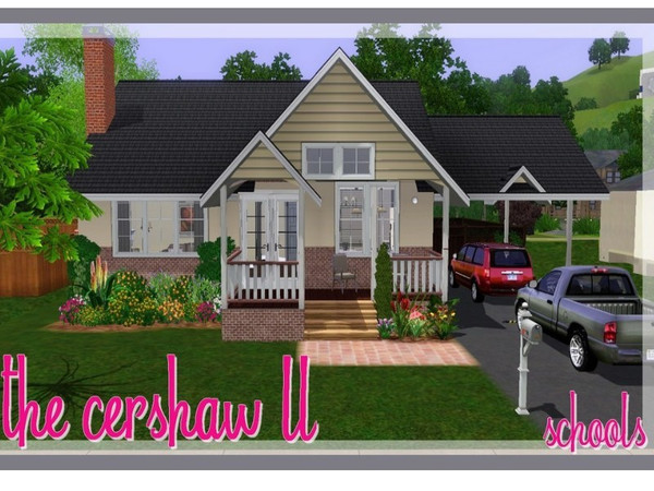 Sims 3 — The Cershaw II by schools2 — Remember that ugly, outdated home I updated awhile back? The Cershaw? This is the