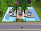 Sims 3 — Villa Palma by sallysally — Bedroom: 1 ; Bathroom: 1; Pool.